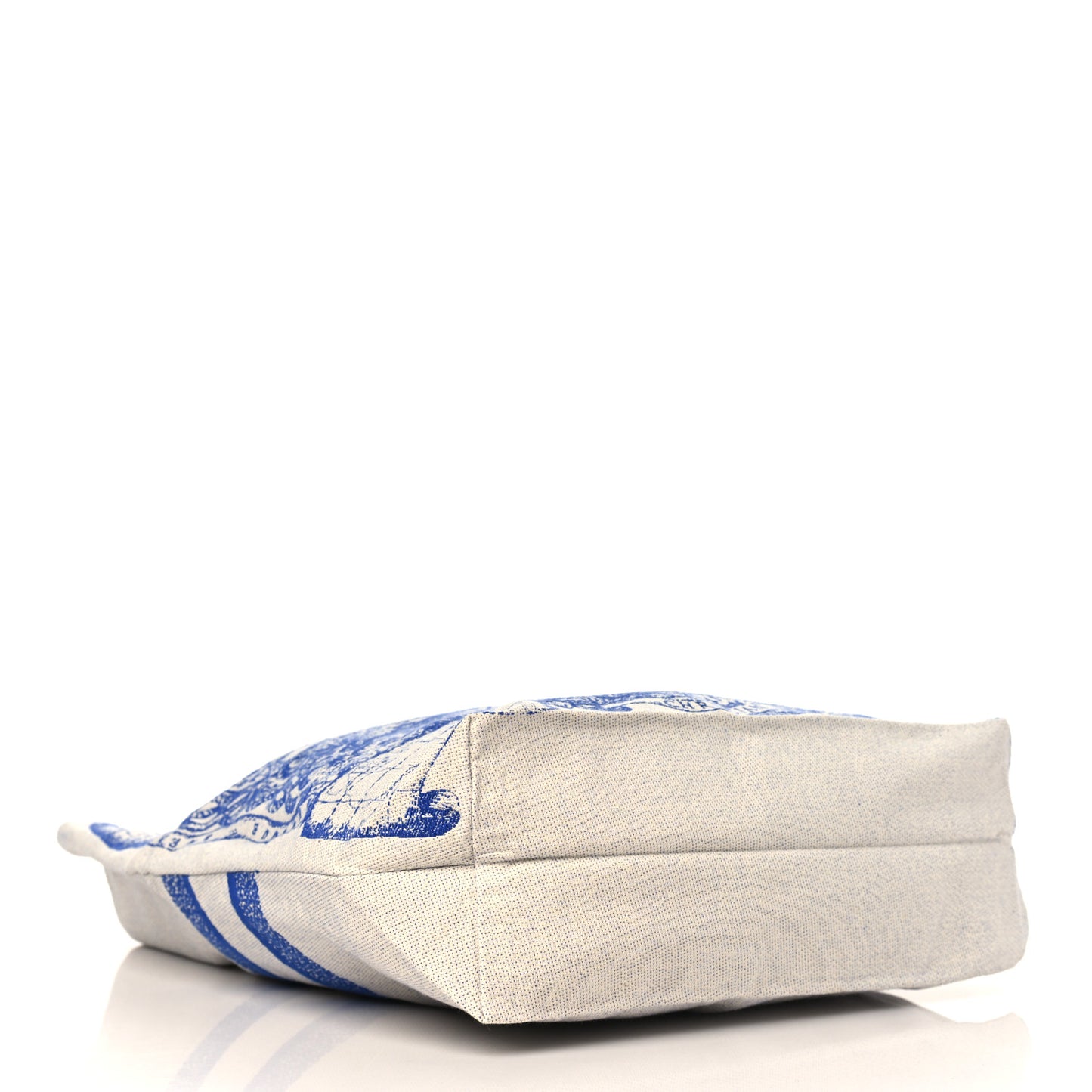 Canvas Print Cruise Tote Ivory Blue