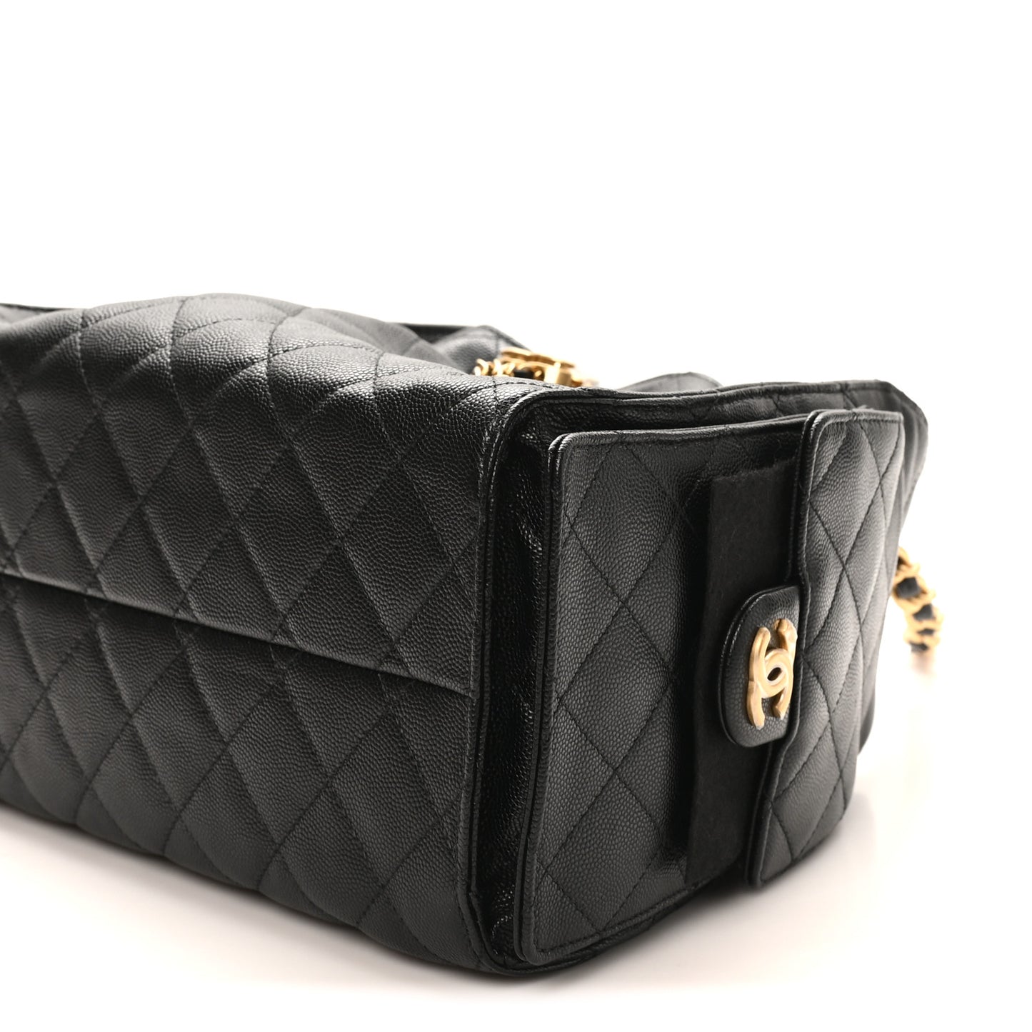 Caviar Quilted Small Chanel 25 Handbag Black
