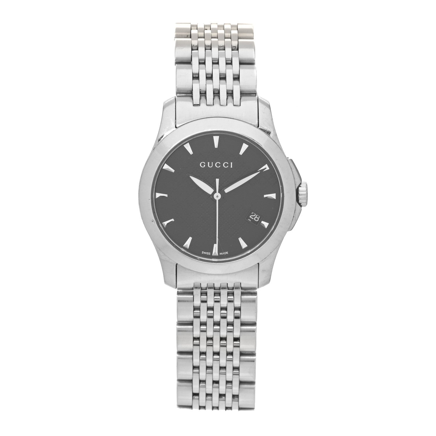 Gucci Stainless Steel 27mm G-Timeless Quartz Watch Black 1 of 5