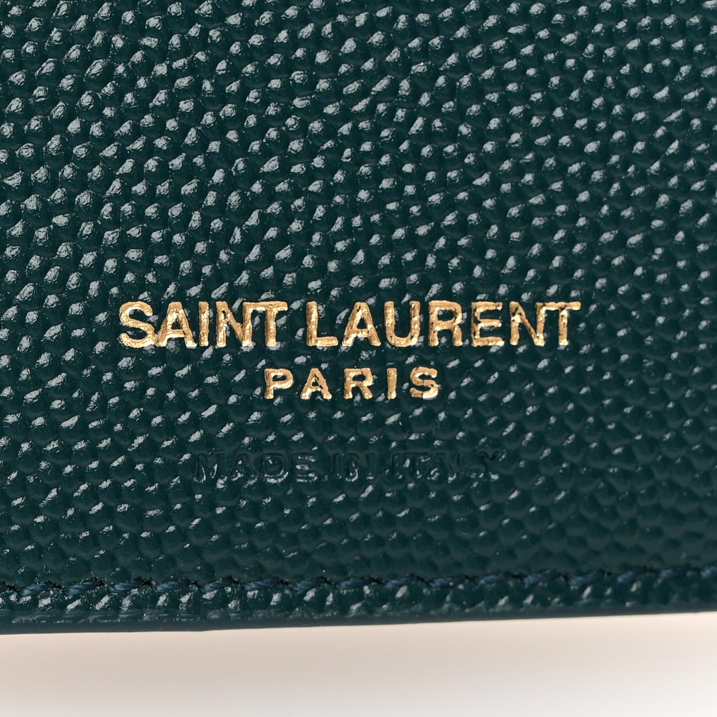 Grain De Poudre Mixed Matelasse Triquilt Monogram Compact Tri Fold Wallet Sea Turquois
