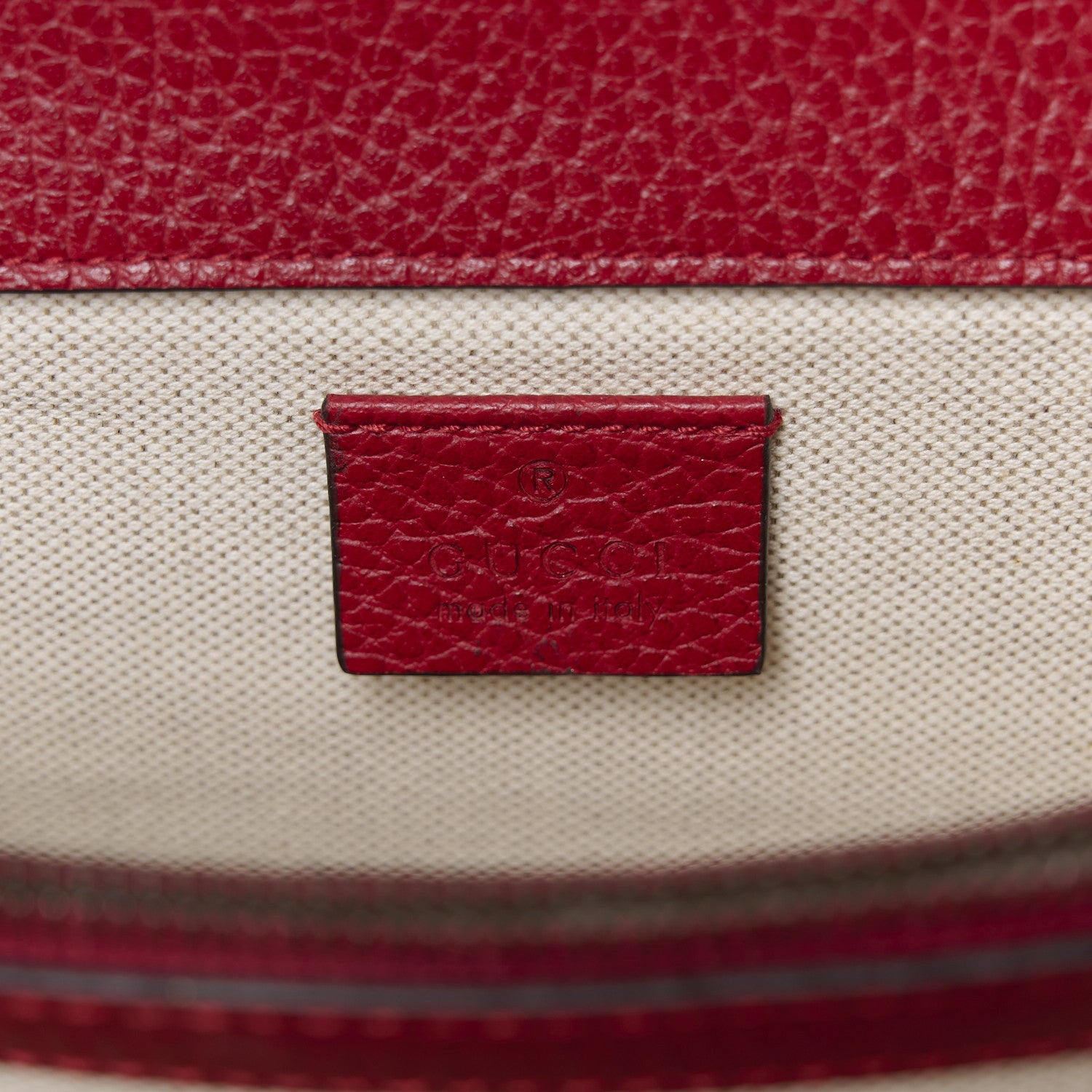 Gucci Dollar Calfskin Swarovski Crystal Small Dionysus Shoulder Bag Hibiscus Red 7 of 13