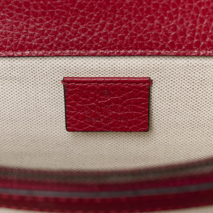 Gucci Dollar Calfskin Swarovski Crystal Small Dionysus Shoulder Bag Hibiscus Red 7 of 13