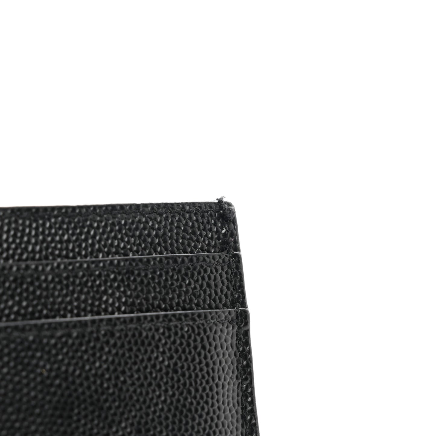 Grain De Poudre Monogram Credit Card Case Black