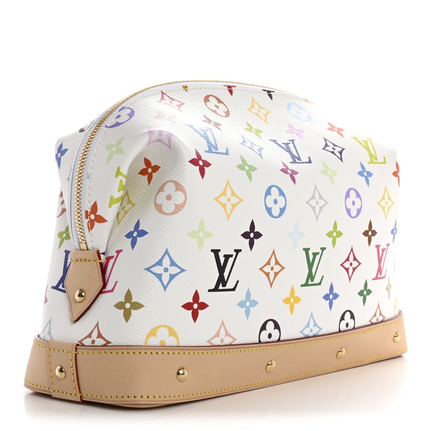 Louis Vuitton LV x TM Monogram Multicolor Cosmetic Pouch GM White 3 of 6