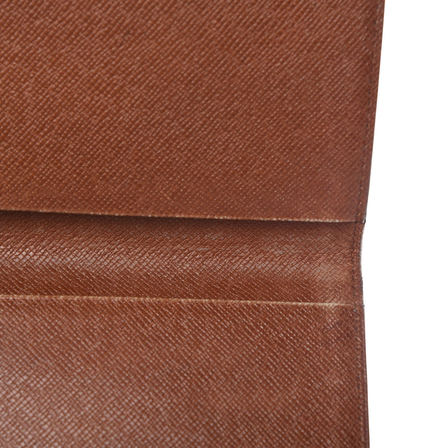 Monogram Simple Checkbook Holder Wallet
