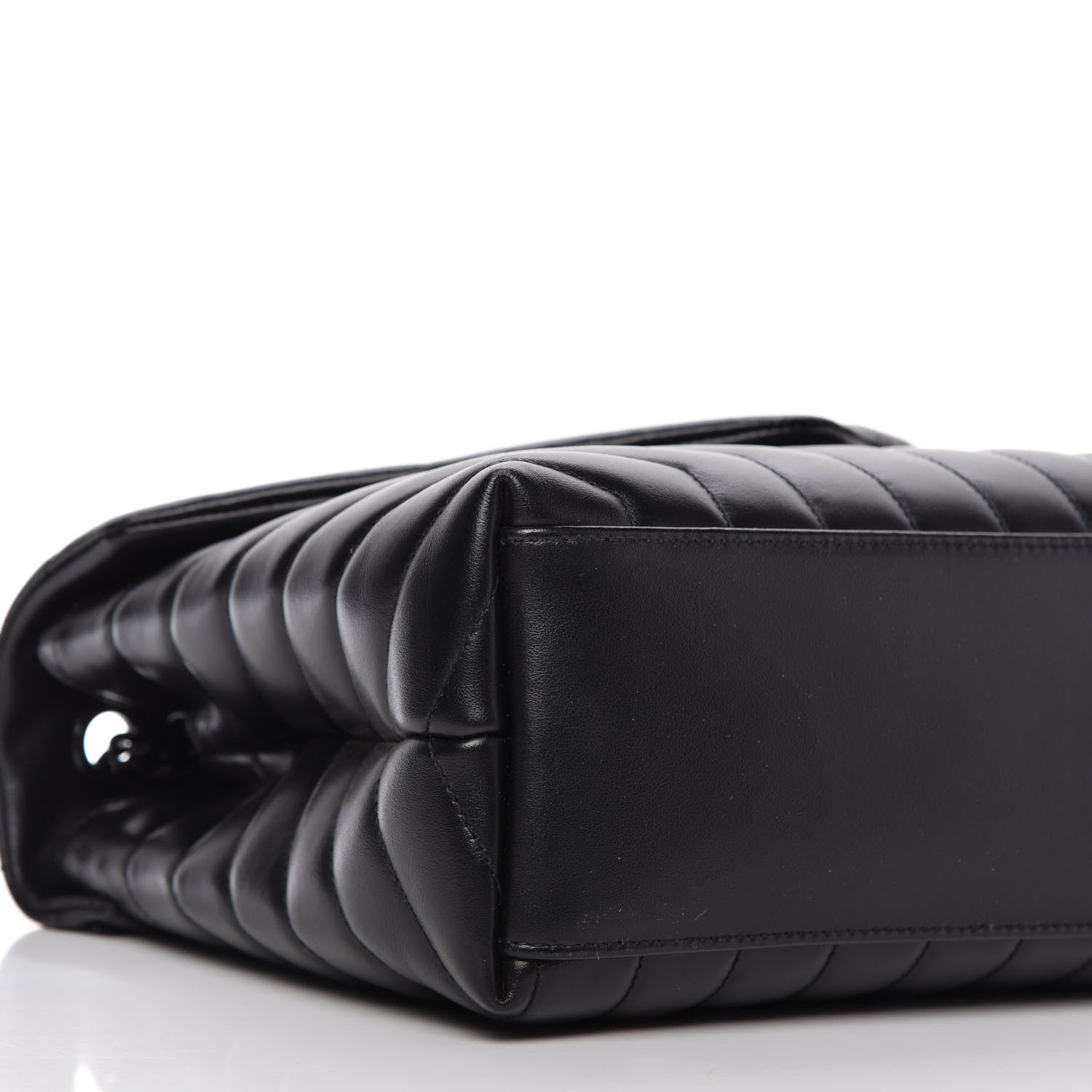 Saint Laurent Calfskin Y Quilted Monogram Medium Loulou Chain Satchel Black 6 of 10