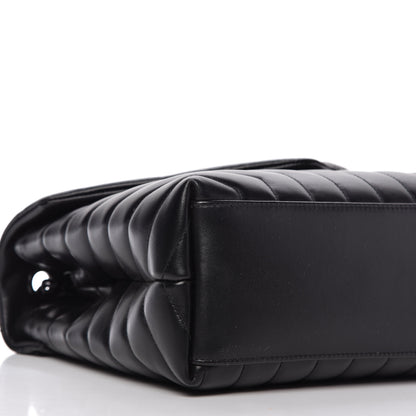Saint Laurent Calfskin Y Quilted Monogram Medium Loulou Chain Satchel Black 6 of 10