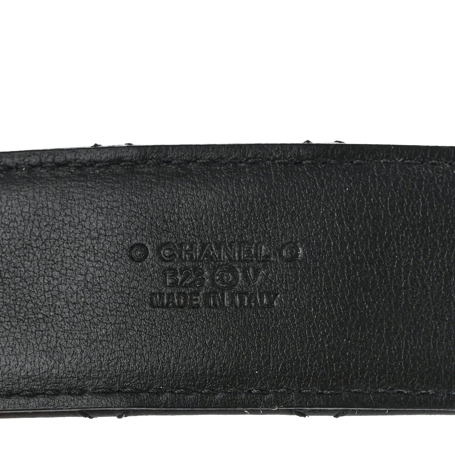 Chanel Calfskin Quilted CC Chain Belt 80 32 Black 3 of 8