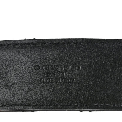 Chanel Calfskin Quilted CC Chain Belt 80 32 Black 3 of 8