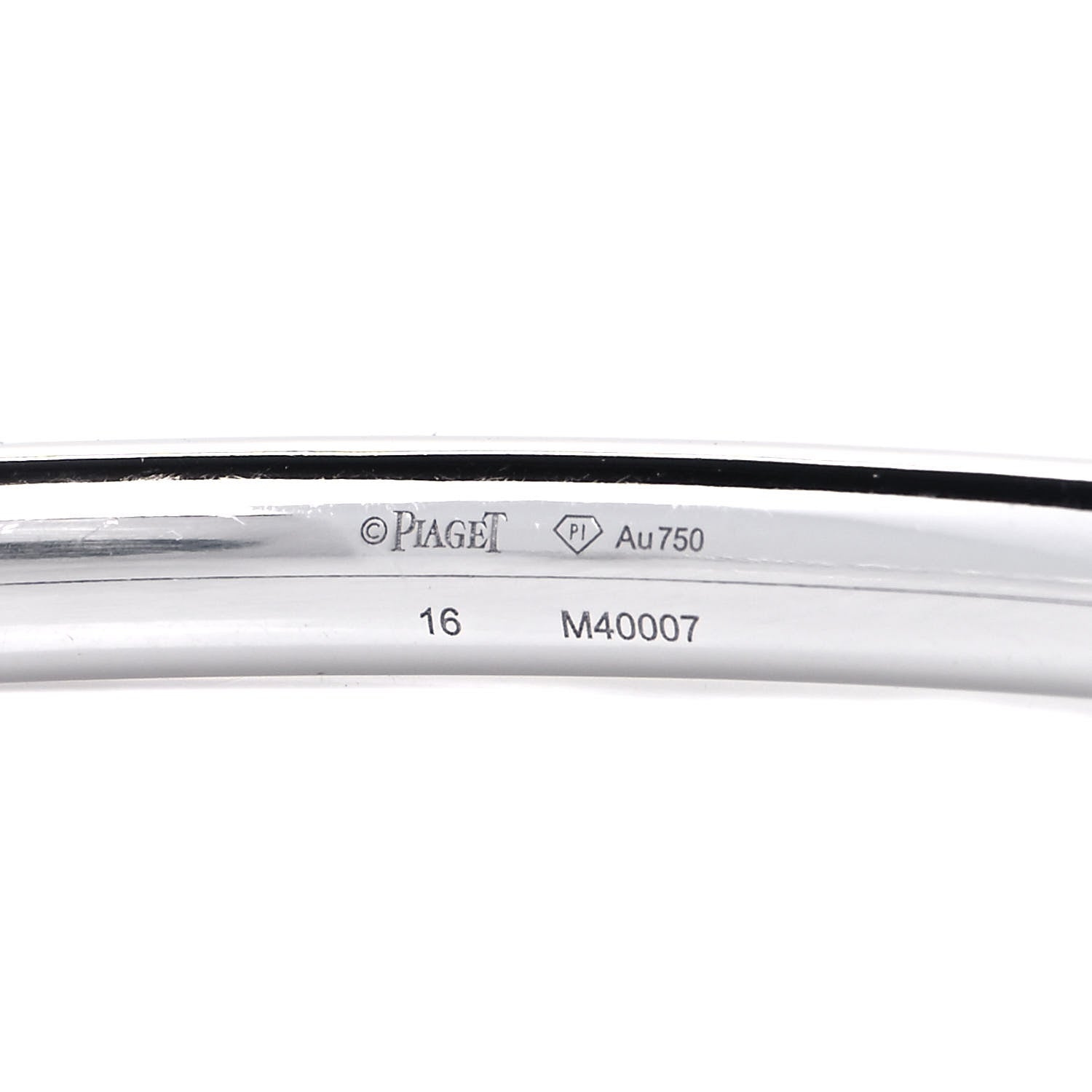Piaget 18K White Gold Diamond Possession Open Bangle Bracelet 7 of 8