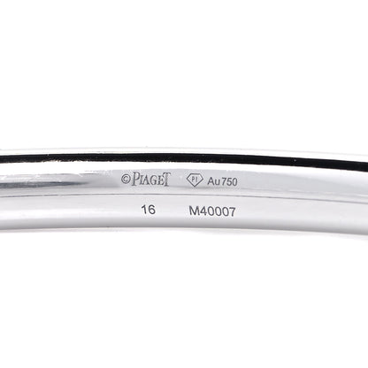 Piaget 18K White Gold Diamond Possession Open Bangle Bracelet 7 of 8