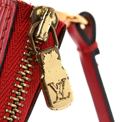 Louis Vuitton Epi Pochette Accessories 24 Castillan Red 10 of 13