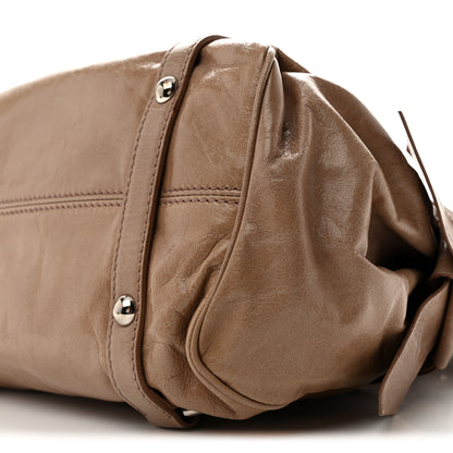 Miu Miu Vitello Lux Mini Bow Bag Cammeo 10 of 15