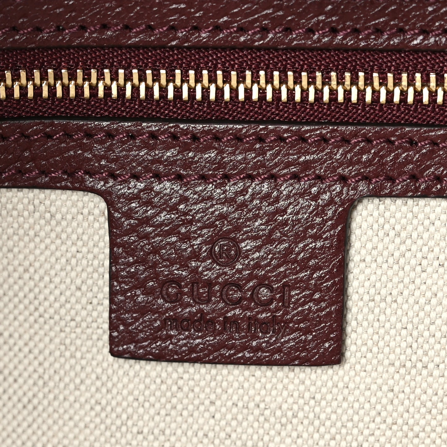 Monogram Textured Dollar Calfskin Web Medium Ophidia Shopping Tote Sahara Rubino Chardonnay
