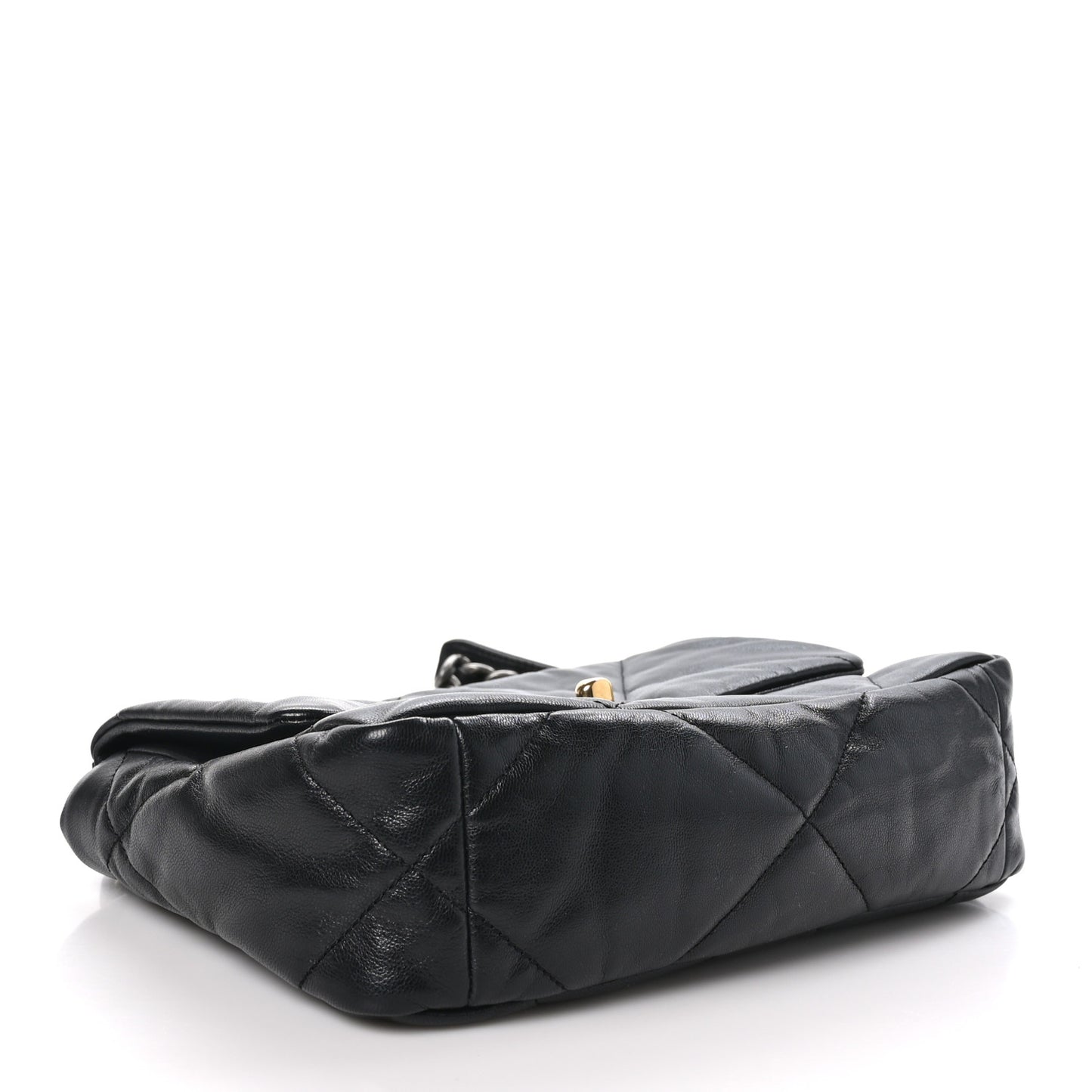 Goatskin Quilted Medium Chanel 19 Flap Black