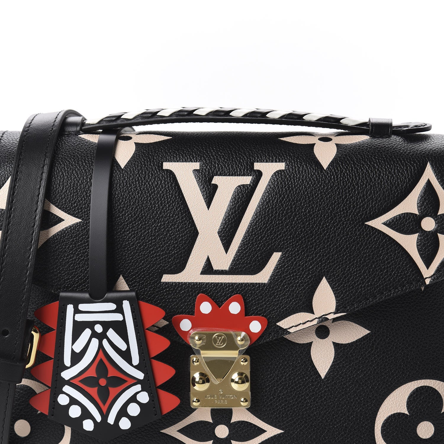 Louis Vuitton Empreinte Monogram Giant Crafty Pochette Metis Black Creme 8 of 8