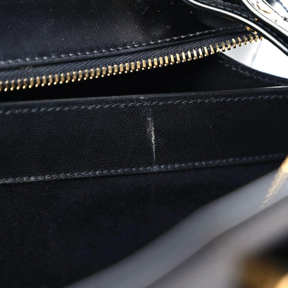 Saint Laurent Shiny Calfskin Large Uptown Tote Black 22 of 24