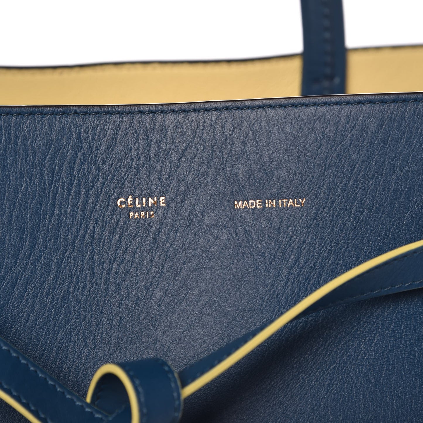 Smooth Calfskin Small Tassel Cabas Phantom Deep Blue