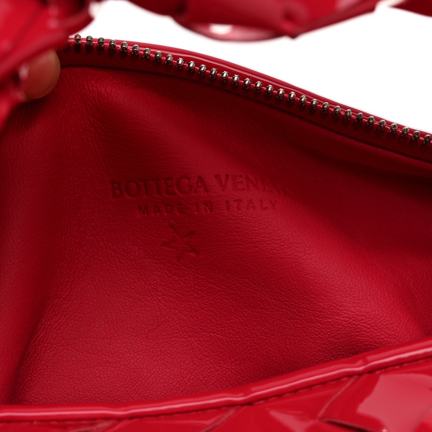 Bottega Veneta Patent Nappa Intrecciato Mini Jodie Candy Stripe 6 of 12