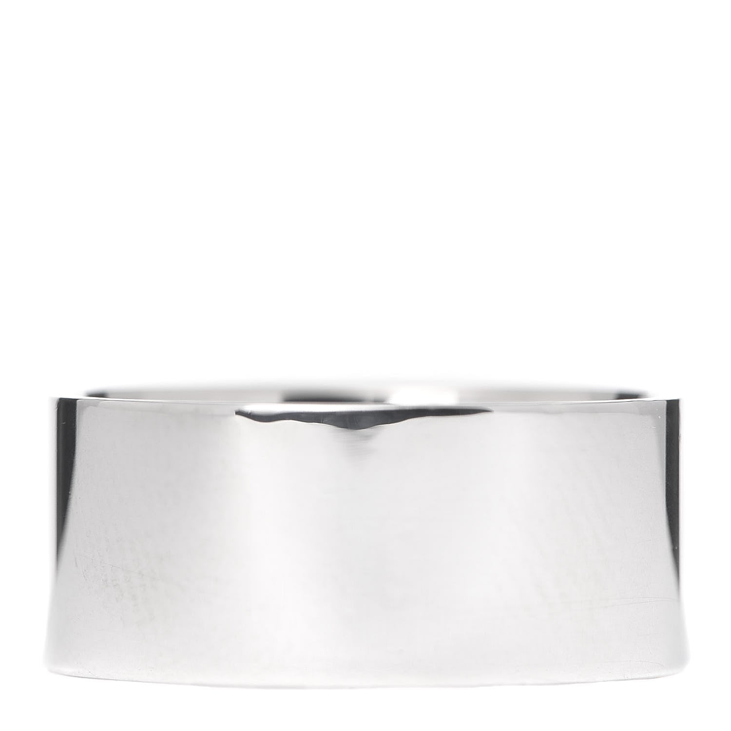 Tiffany Sterling Silver Diamond Lock Wide Band Ring 56 7.5 3 of 4