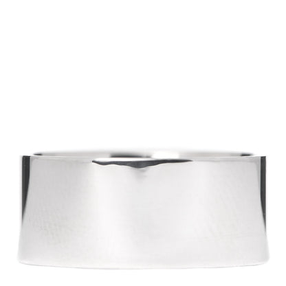 Tiffany Sterling Silver Diamond Lock Wide Band Ring 56 7.5 3 of 4