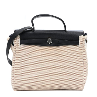 Hermes Vache Hunter Criss Viking Herbag Zip Retourne PM 31 Natural Black 1 of 9
