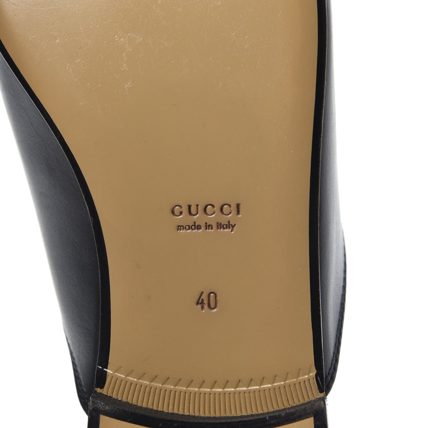 Gucci Calfskin Womens Princetown Slippers 40 Black 7 of 10