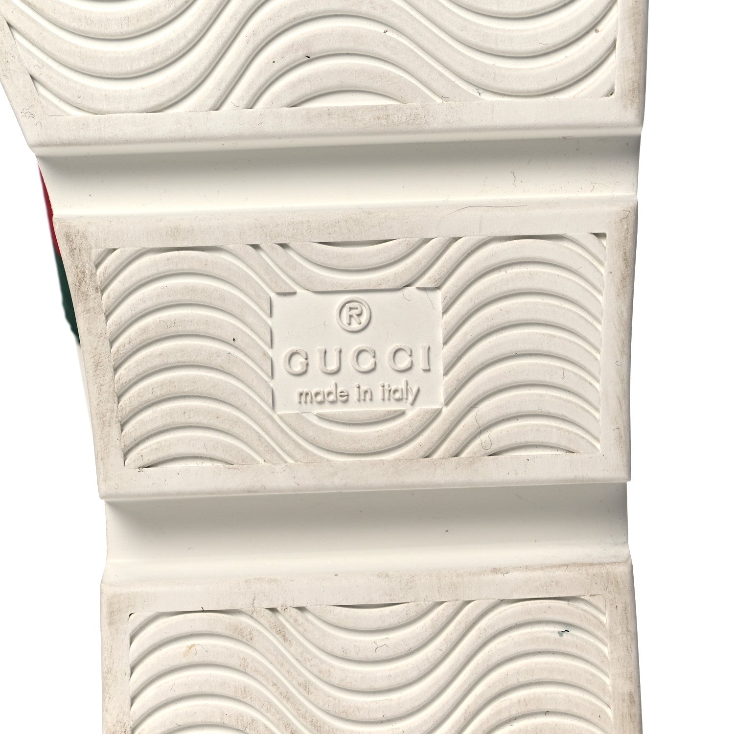 Gucci Calfskin Web Bee Embroidered Womens Ace Platform Sneakers 38.5 White 6 of 11
