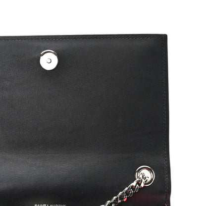 Saint Laurent Patent Grain de Poudre Small Monogram Kate Satchel Neon Pink 13 of 13