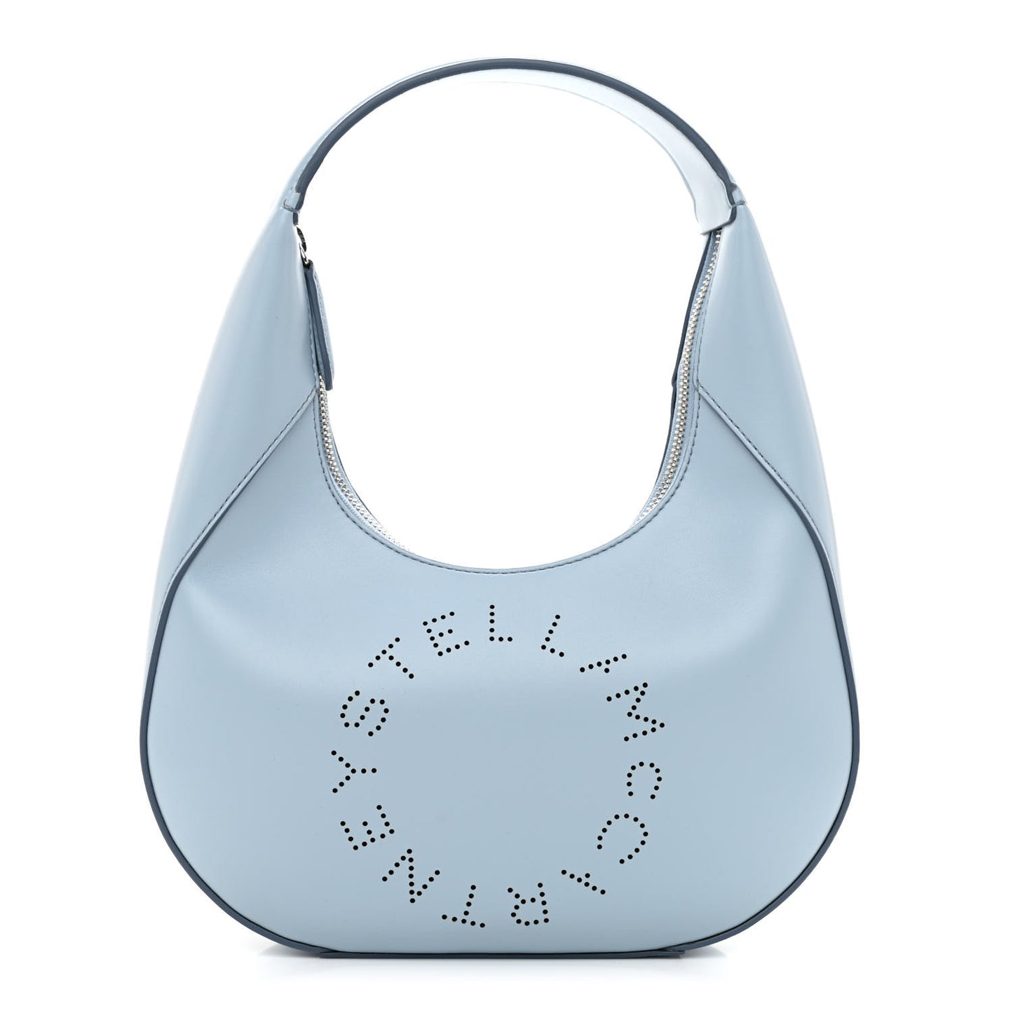 Eco Alter Nappa Perforated Logo Small Hobo Blue