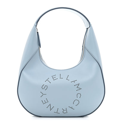 Stella McCartney Eco Alter Nappa Perforated Logo Small Hobo Blue 1 of 8
