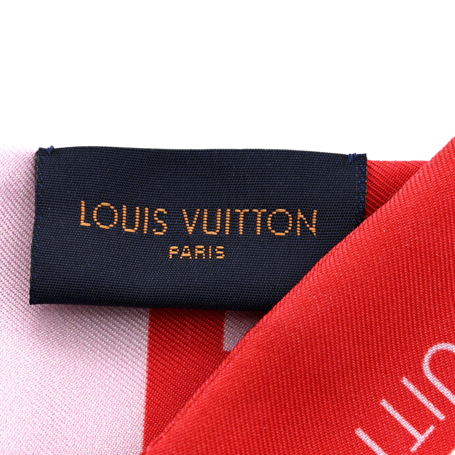 Louis Vuitton Silk Monogram Giant Confidential Bandeau Rouge 3 of 4