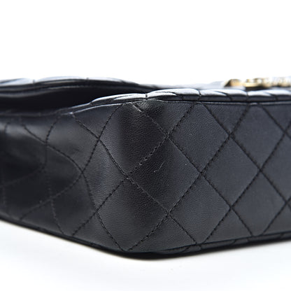 Chanel Lambskin Quilted Medium Westminster Pearl Flap Black 10 of 13