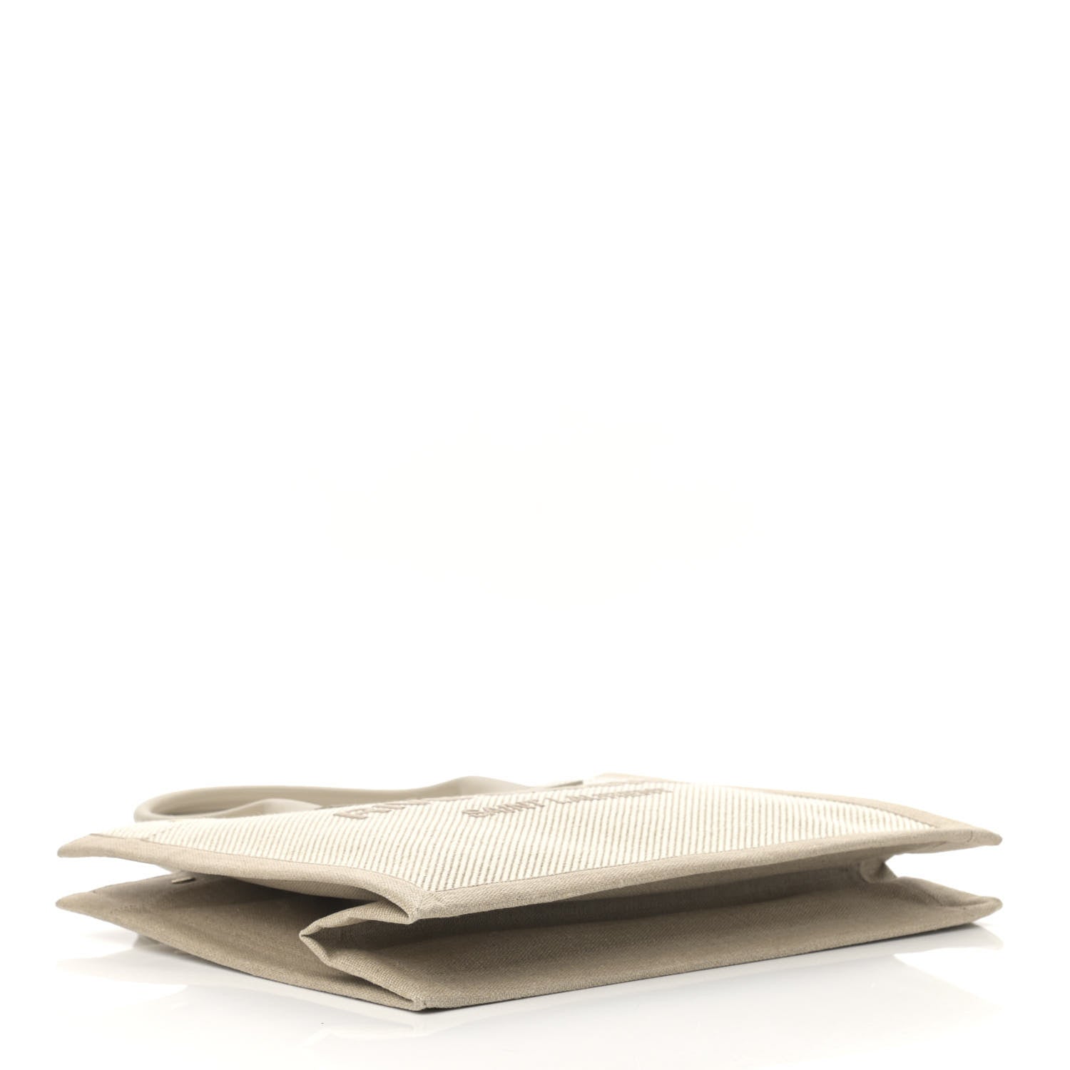 Saint Laurent Linen Calfskin Small Rive Gauche Tote Beige Sea Salt 4 of 10