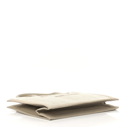 Saint Laurent Linen Calfskin Small Rive Gauche Tote Beige Sea Salt 4 of 10