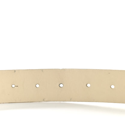 Chanel Calfskin Enamel CC Logo Belt Light Beige 9 of 12