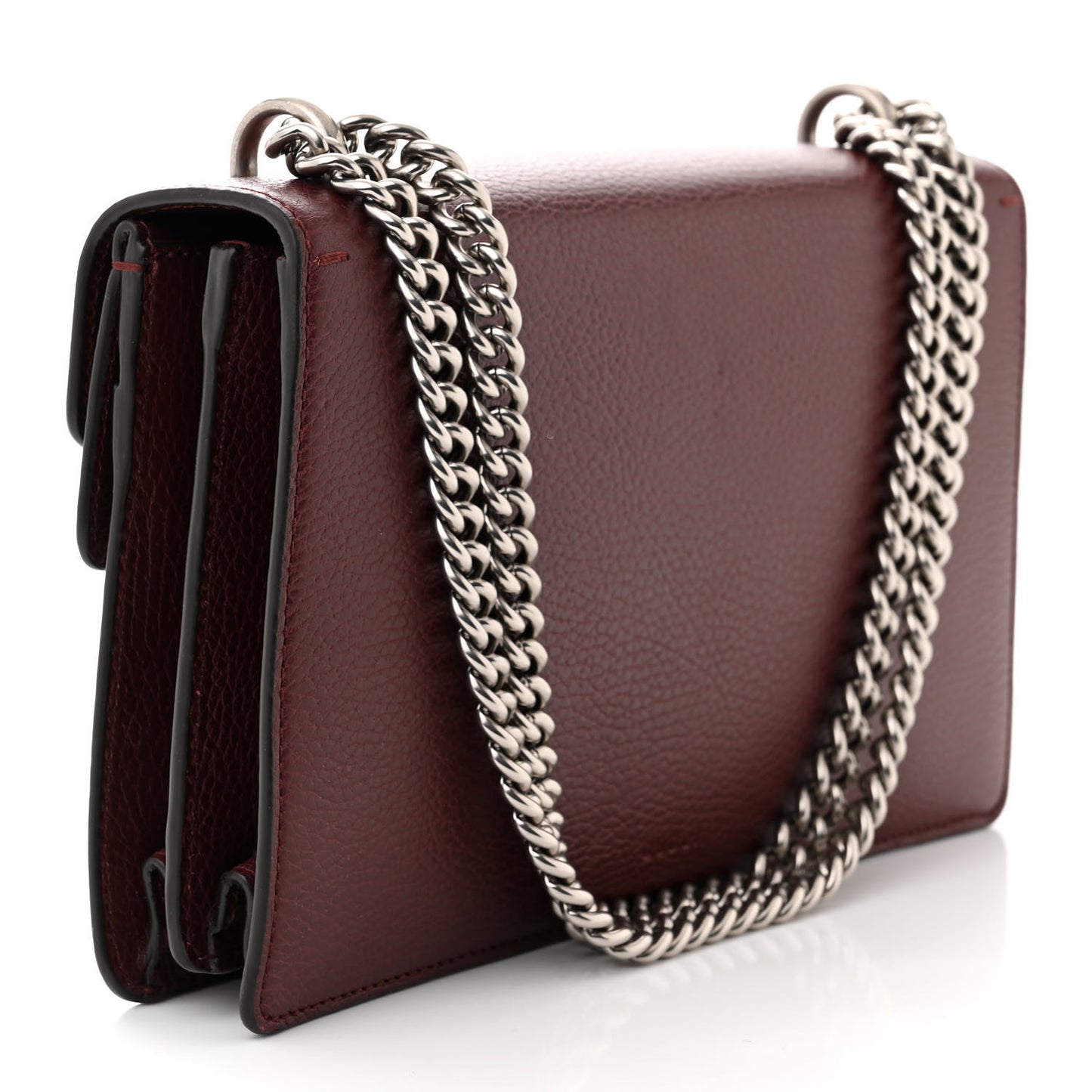 Dollar Calfskin Crystal Small Dionysus Shoulder Bag Vintage Bordeaux