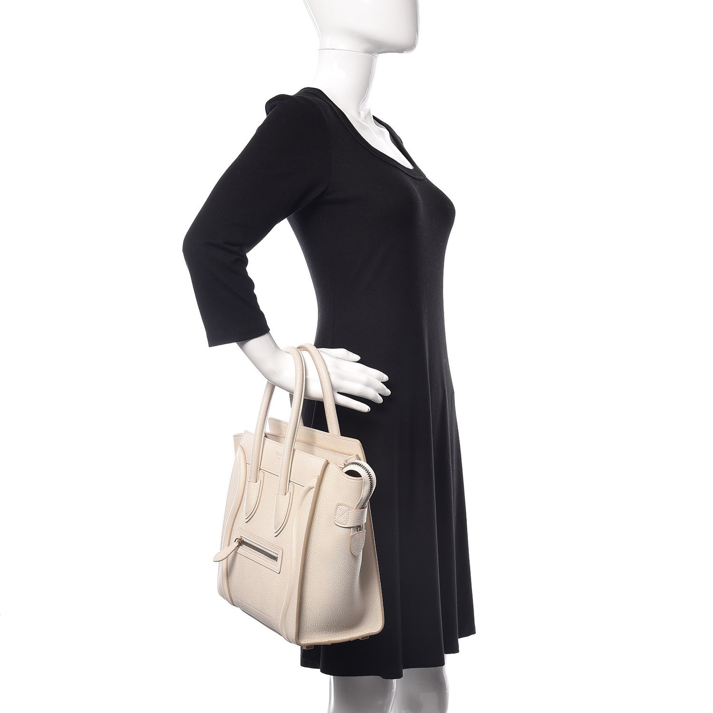 Goatskin Micro Luggage White
