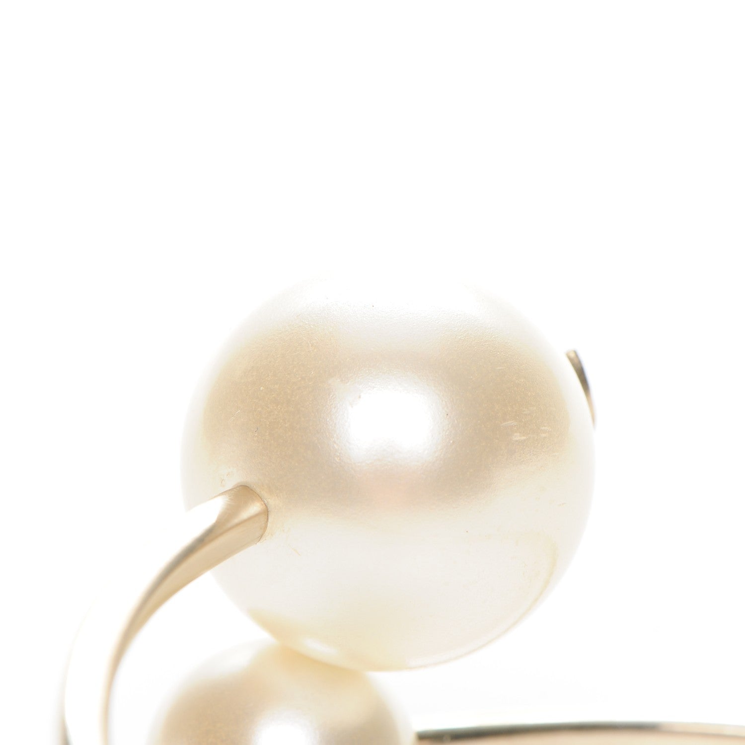 Chanel Double Pearl Cuff Gold 5 of 5
