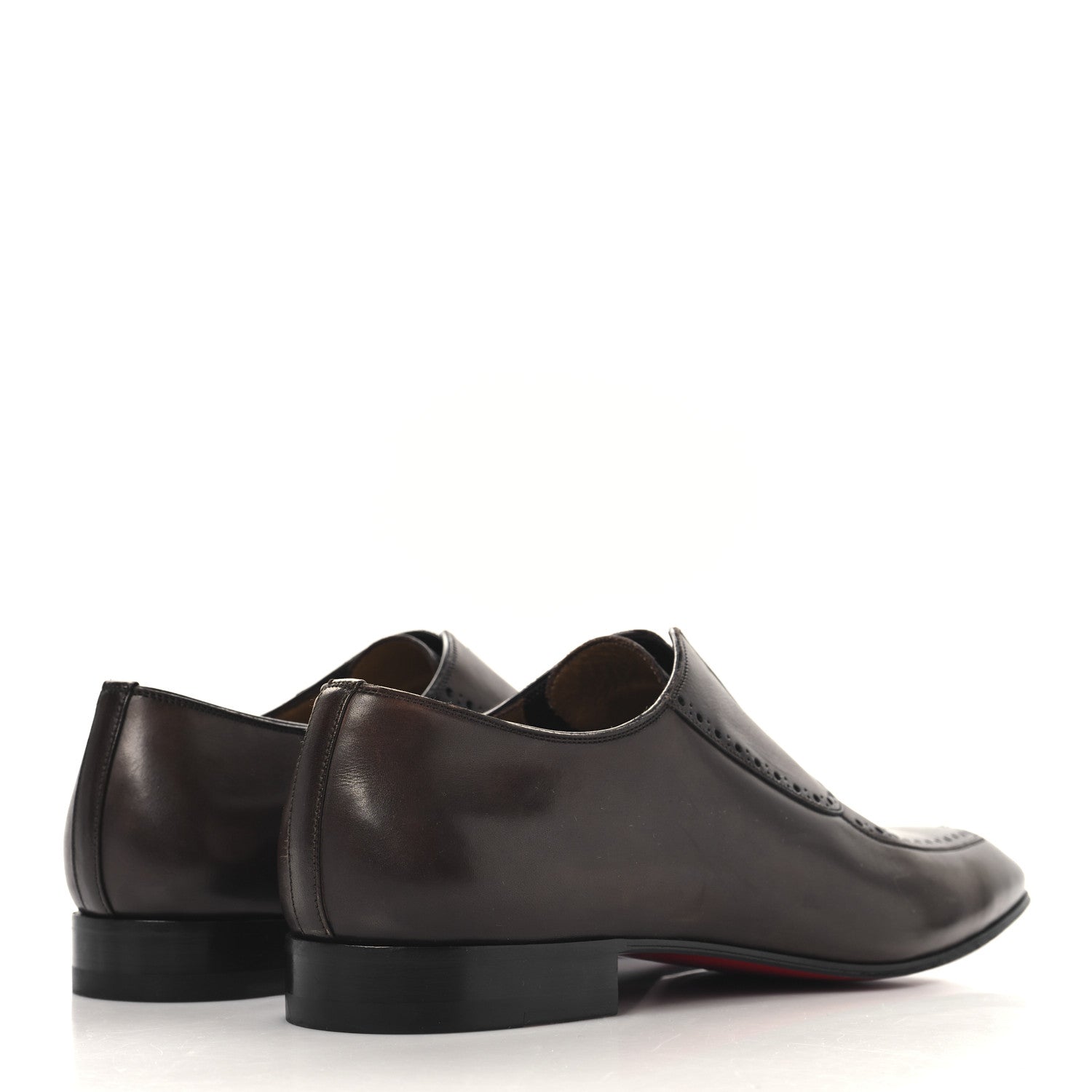Christian Louboutin Calfskin Mens Lafitte On Flat Loafers 43 Brown 5 of 9