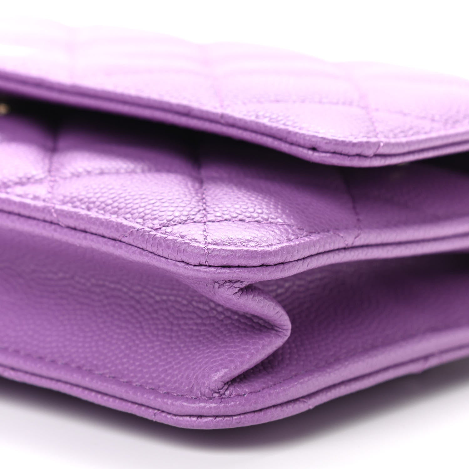 Chanel Caviar Quilted Wallet On Chain WOC Purple 11 of 12