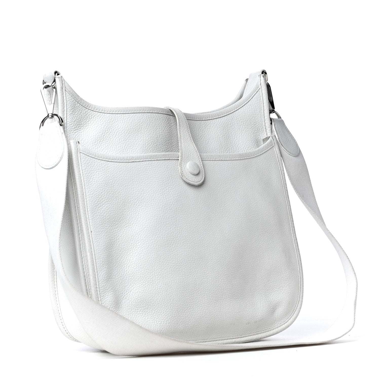 Hermes Taurillon Clemence Evelyne II PM White 4 of 20
