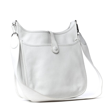 Hermes Taurillon Clemence Evelyne II PM White 4 of 20