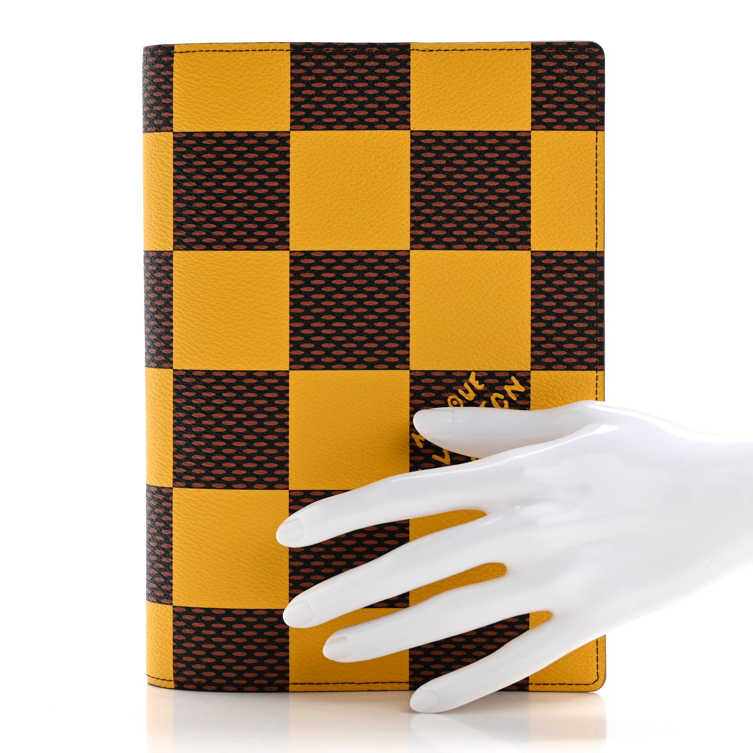 Louis Vuitton Damier Pop Auguste Notebook Cover Yellow 2 of 7