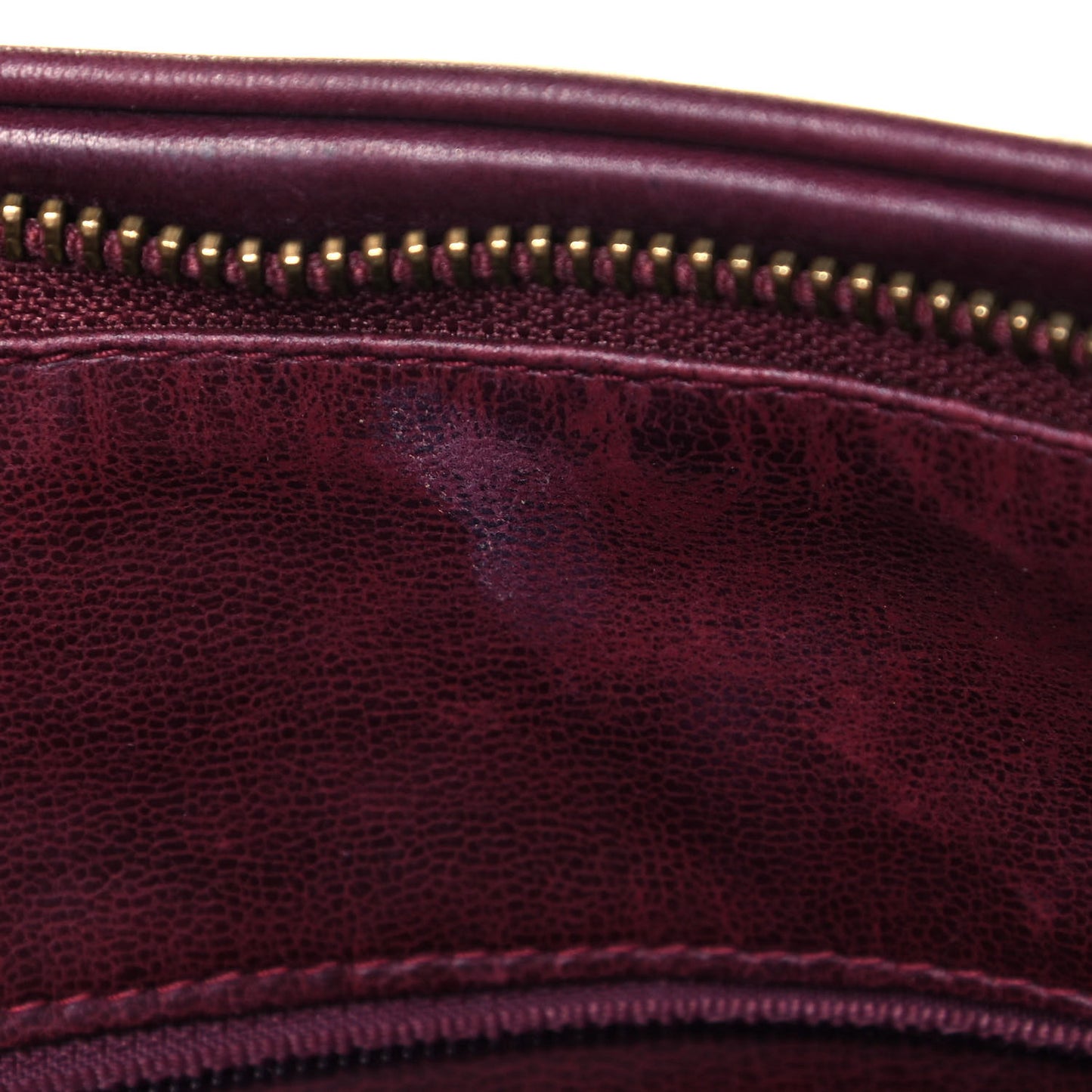 Lambskin Quilted Tote Burgundy