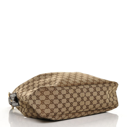 Gucci Monogram Medium Horsebit Chain Hobo Dark Brown 4 of 6