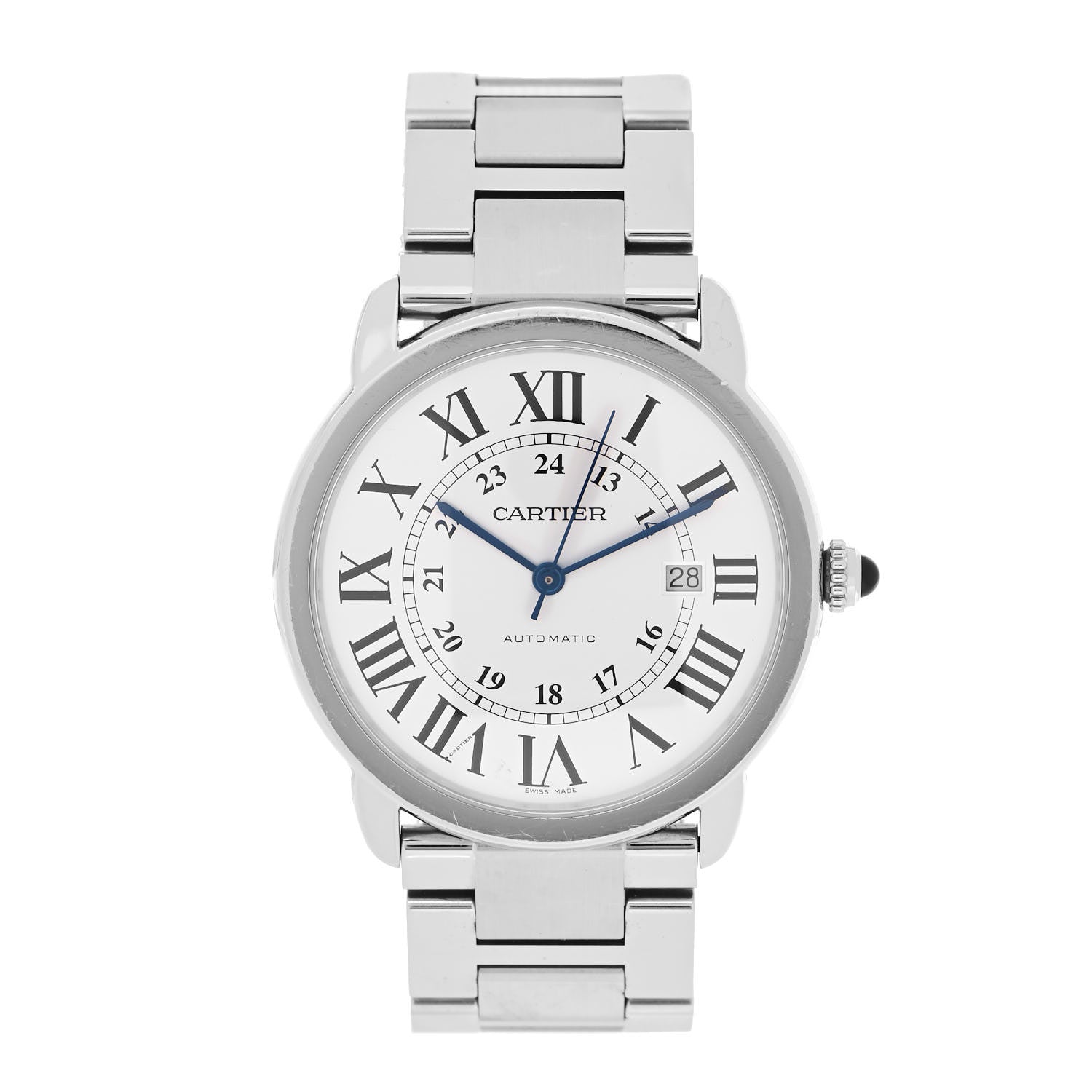 Cartier Stainless Steel 42mm Ronde Solo Automatic Watch 1 of 4
