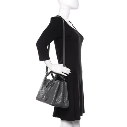 Bottega Veneta Light Calf Intrecciato Small Roma Light Grey 2 of 10
