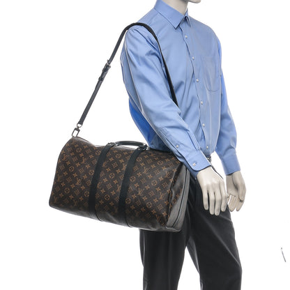 Louis Vuitton Monogram Macassar Keepall Bandouliere 45 2 of 6
