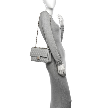 Chanel Lambskin Quilted Medium Double Flap Light Blue 2 of 14